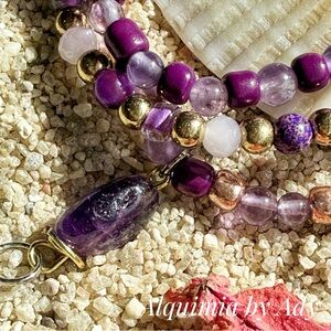 Purple 🪻 Amethyst Beaded Bracelet STACK